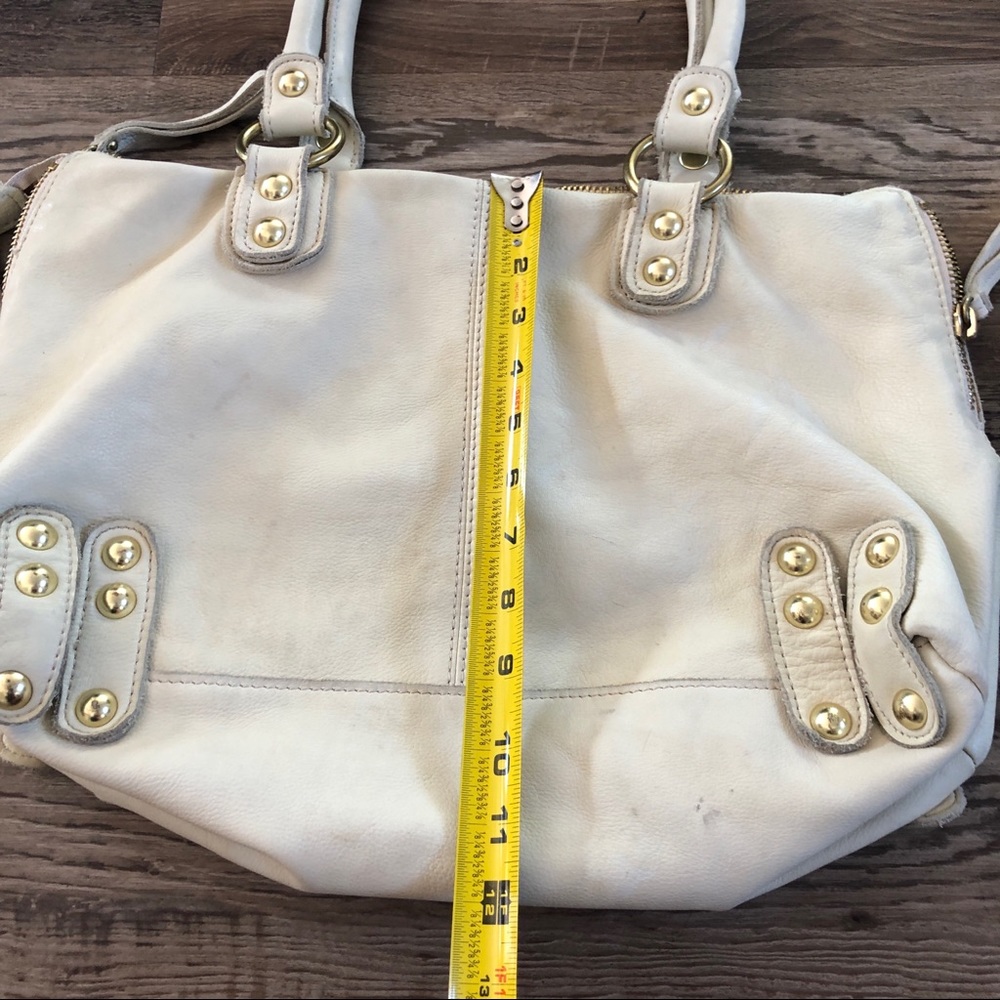 Linea Pelle cream designer soft leather bag - Picture 5 of 12